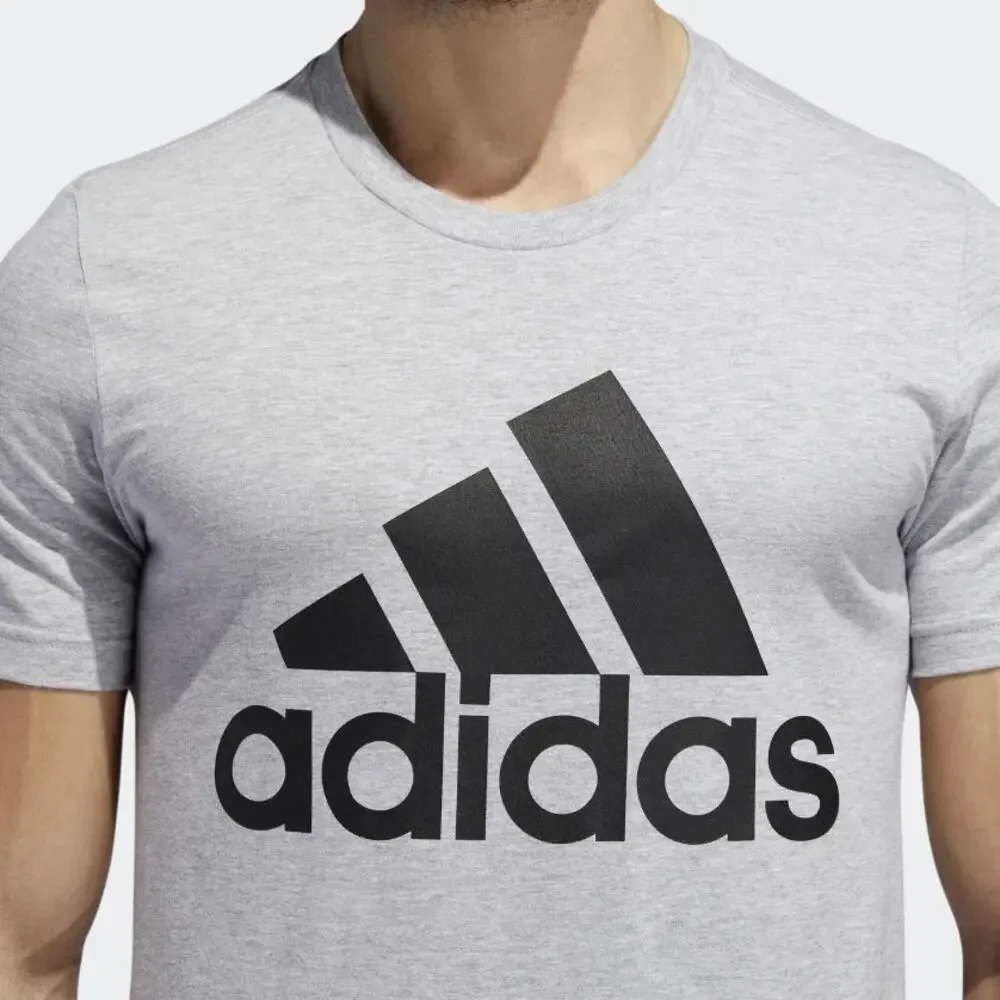 Adidas Gray Graphic Short Sleeve Crew Neck Amplifier Tee Men's Size Small